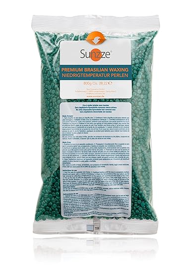 Premium Niedrigtemp-Heißwachs, Intime und Achseln. Benutzung Ohne Vliesstreifen. Wachs Perlen. Chlorophyll,800g