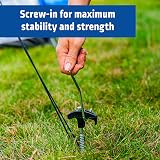 Blue Diamond 20cm Screw Tent Pegs Pack of 20 Heavy Duty Hard Ground view 5