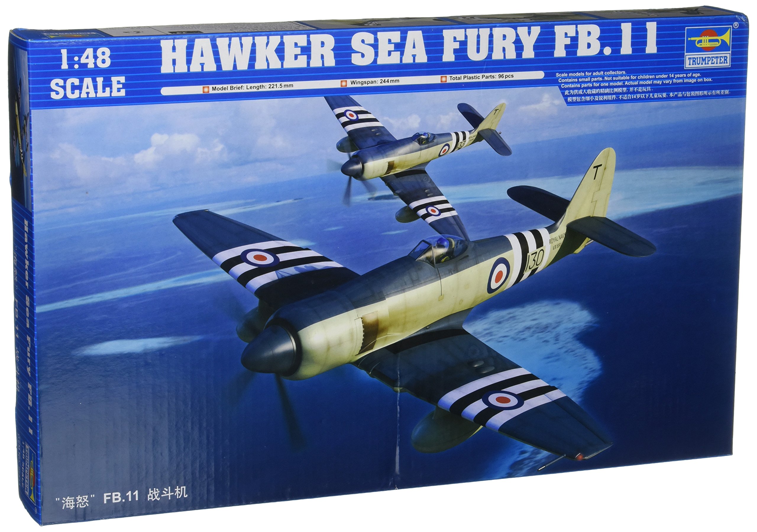 Trumpeter TRU02844 Model Kit-Hawker Sea Fury FB.11