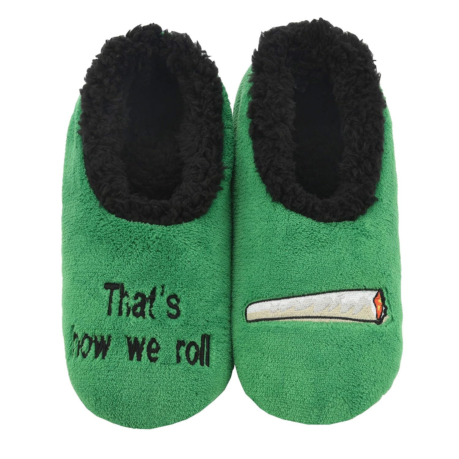 Buy Snoozies 420 Mens Slippers Slippers for Men That’s How We Roll