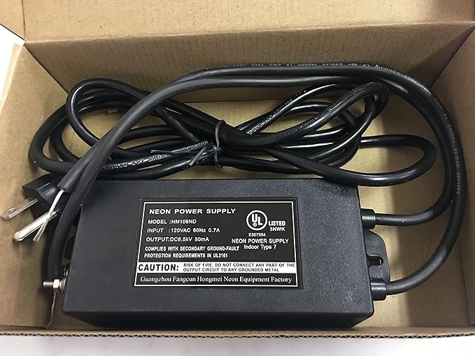 Neon Transformer for Signs, Neon Devices 120v 50/60Hz 0.7A, 6.5kV