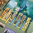 Prudiut 6pcs Metal Bookmarks with Tassel, Van Gogh & Monet Oil Painting Themed, Brass Material, Book Lovers Gifts, Fancy Aesthetic Bookmarks