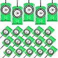 Geiserailie 20 Pcs Acrylic Orienteering Hiking Compass Navigation Backpacking Professional Compass Children Boy Map Reading for Survival Outdoor Exploring, Green