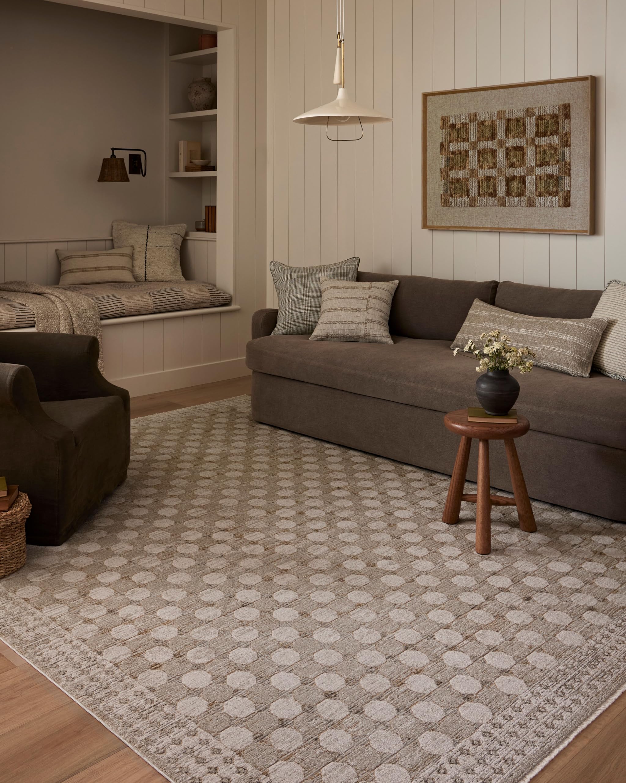 Photo 1 of Loloi Amber Lewis Cali Collection CIL-01 Taupe/Natural 9'-6" x 13', .25" Pile Height, Area Rug