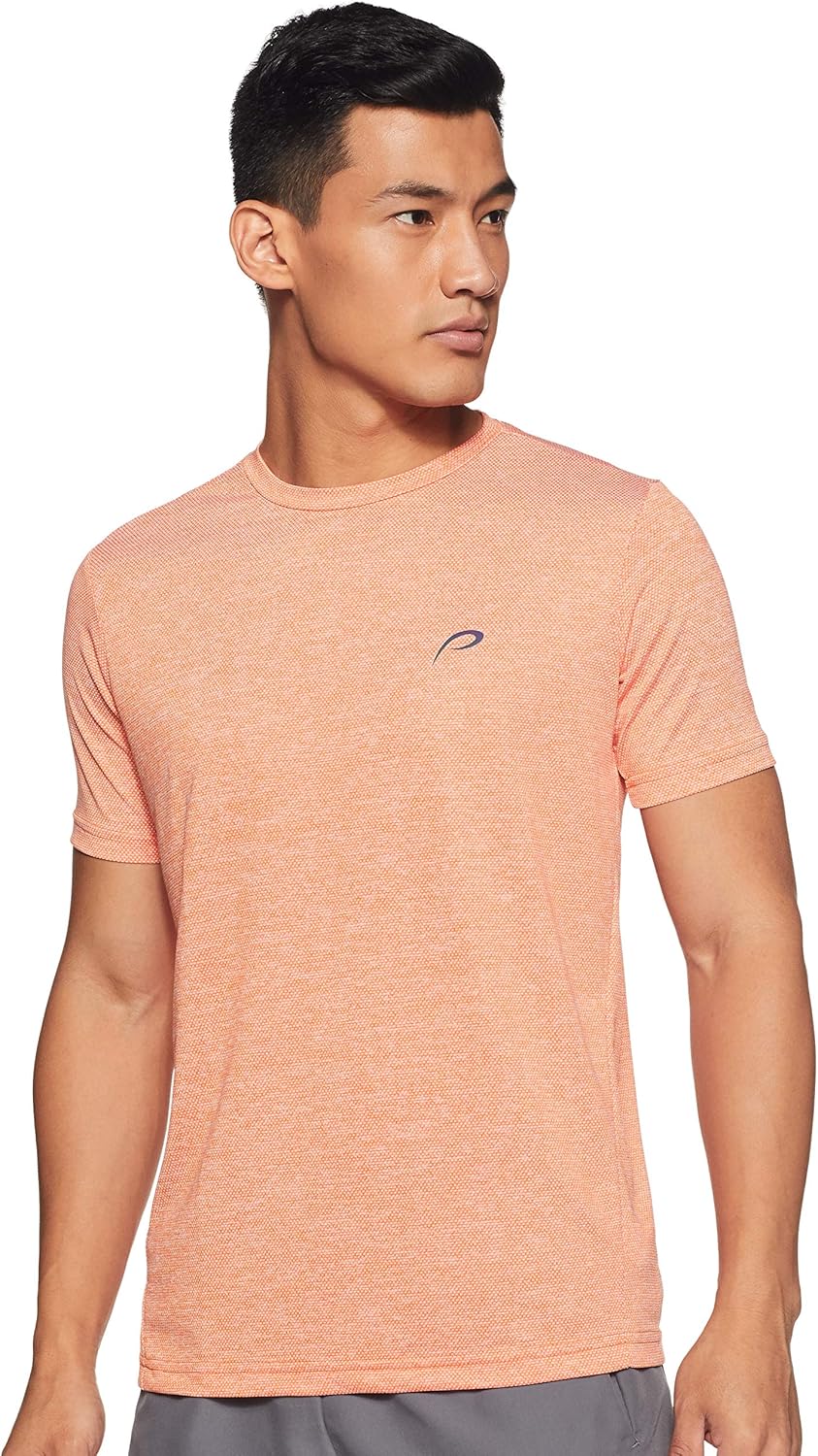 Buy Proline Men's Solid Regular fit T-Shirt (PA17310L_RD_XL_Peach_X-Large) at Amazon.in