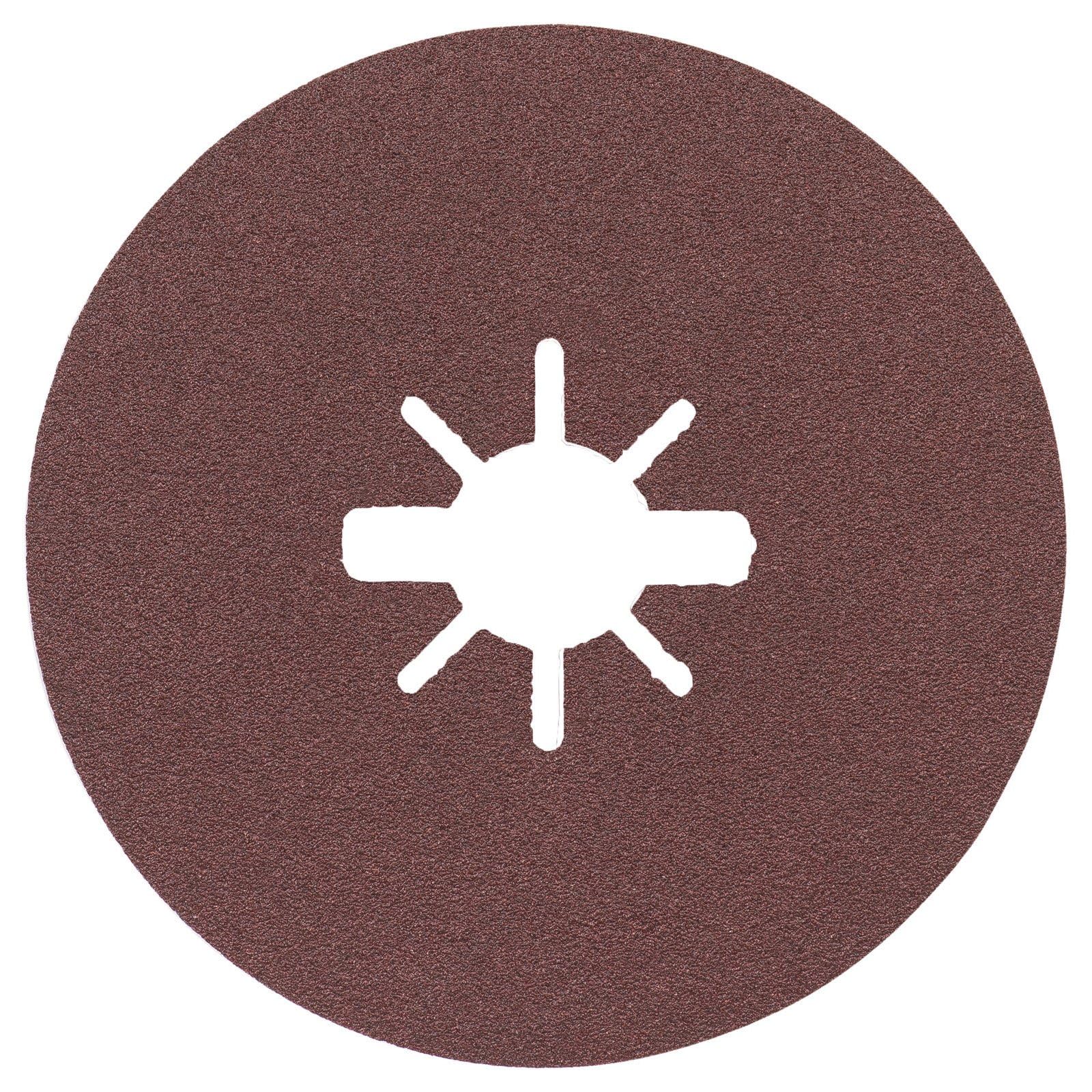 Bosch Professional Fibre Sanding Discs Expert (for Metal, X-LOCK, R444, Diameter 115 mm, Grit Size 100, Bore Diameter: 22.23 mm), 1 disc