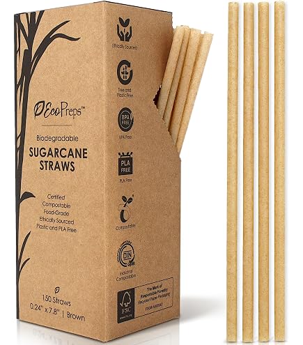 Bamboo Fiber Straw - Individually Wrapped – Fanale Drinks