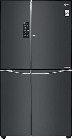 LG 679 L Frost Free Side-by-Side Refrigerator(GC-M247UGLB.ALBQEBN, Luminous Black, Inverter Compressor)