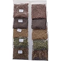 Variety Pack Sprouting Seeds for Sprouts and Microgreens. Non-GMO. Pack of 10 premeasured Seeds for 32oz Jars or 8 inch…