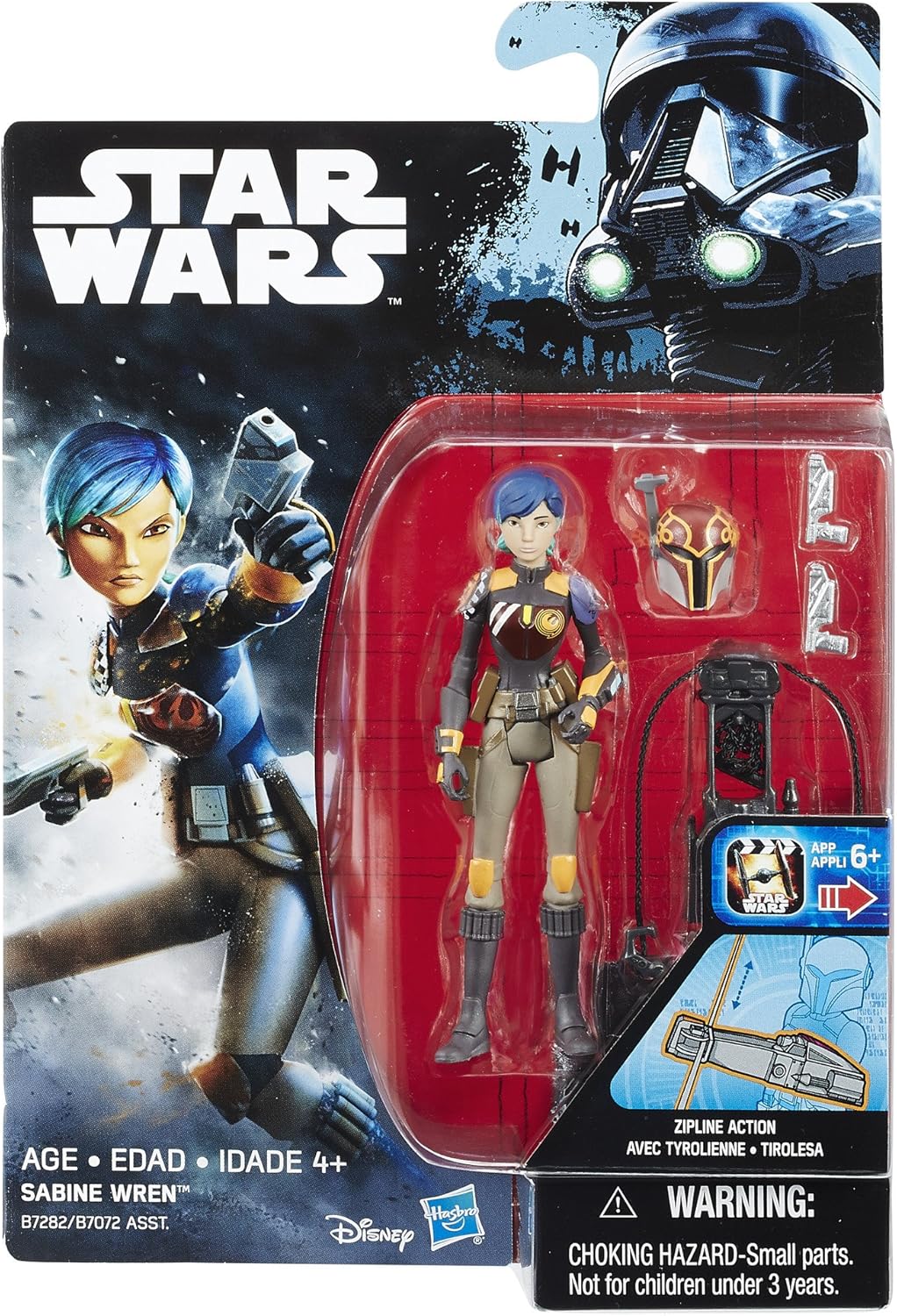 Star Wars Rebels Sabine Wren Figure, Maroon, 9.5 centimeters - Image 3