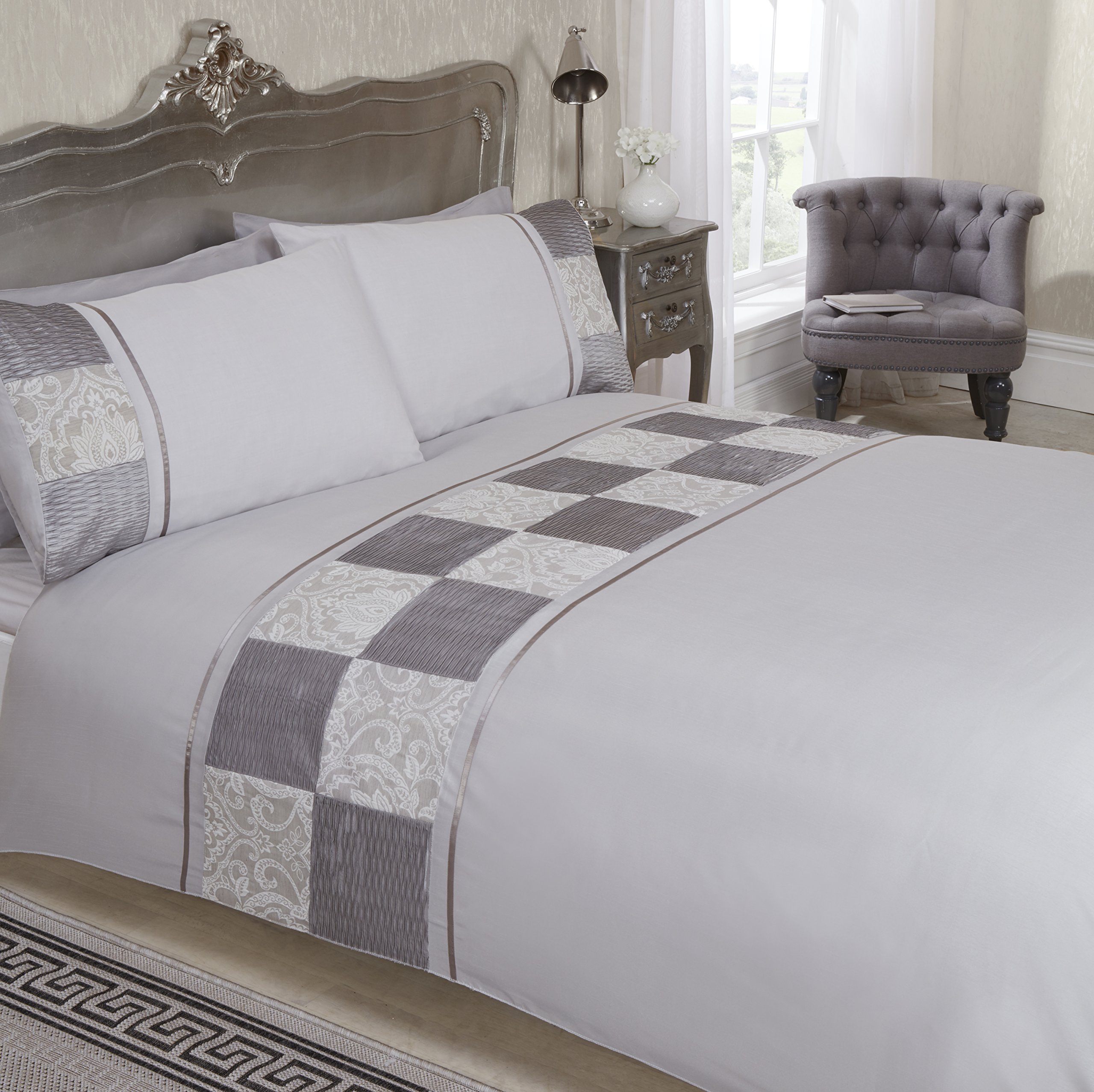 Rapport Home Batiste Duvet Set, SuperKing-Mink, Polyester-Cotton, Super-King