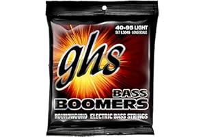 GHS Strings - Bass Boomers - 4-String Nickel-Plated Electric Bass Strings - Standard Long Scale - Model: L3045 SET - Light Gauge - (40-95)