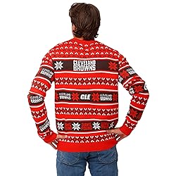 FOCO Standard NFL Big Logo Ugly Sweater, Team Color