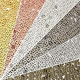 1500pcs 6mm Flat Round Spacer Beads Loose Beads for Bracelet Necklace Earring DIY Craft Supplies, 6 Colors