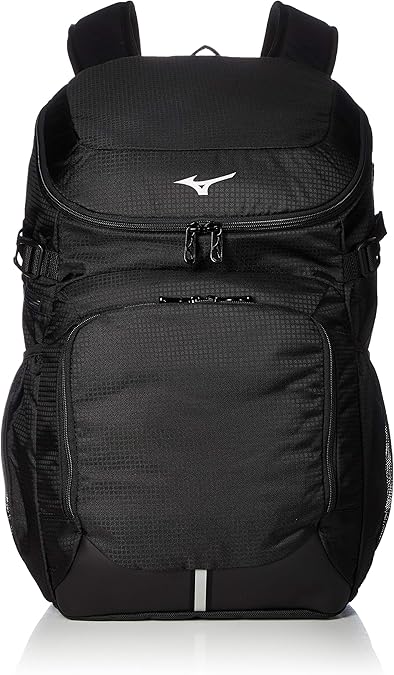 Amazon ミズノ チームバックパック バックパック リュックサック 大容量 スポーツ用 男女兼用 部活 通学 シューズ収納 Pcポケット 再帰反射 ブラック Mizuno ミズノ メンズ
