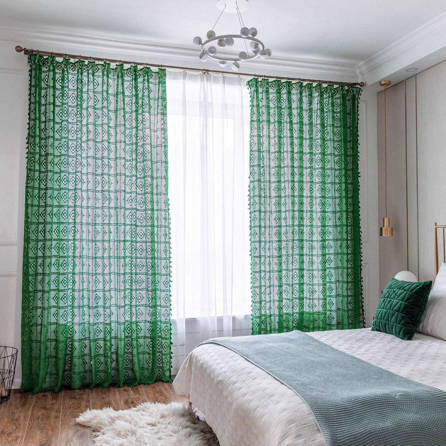 kivinxinyi Cortinas Opacas Dormitorio Hilo de algodón Hecho a Mano para niños Cortina Hueca kivinxinyi Cortinas Opacas Dormitorio Hilo de algodón Hecho a Mano para niños Cortina Hueca