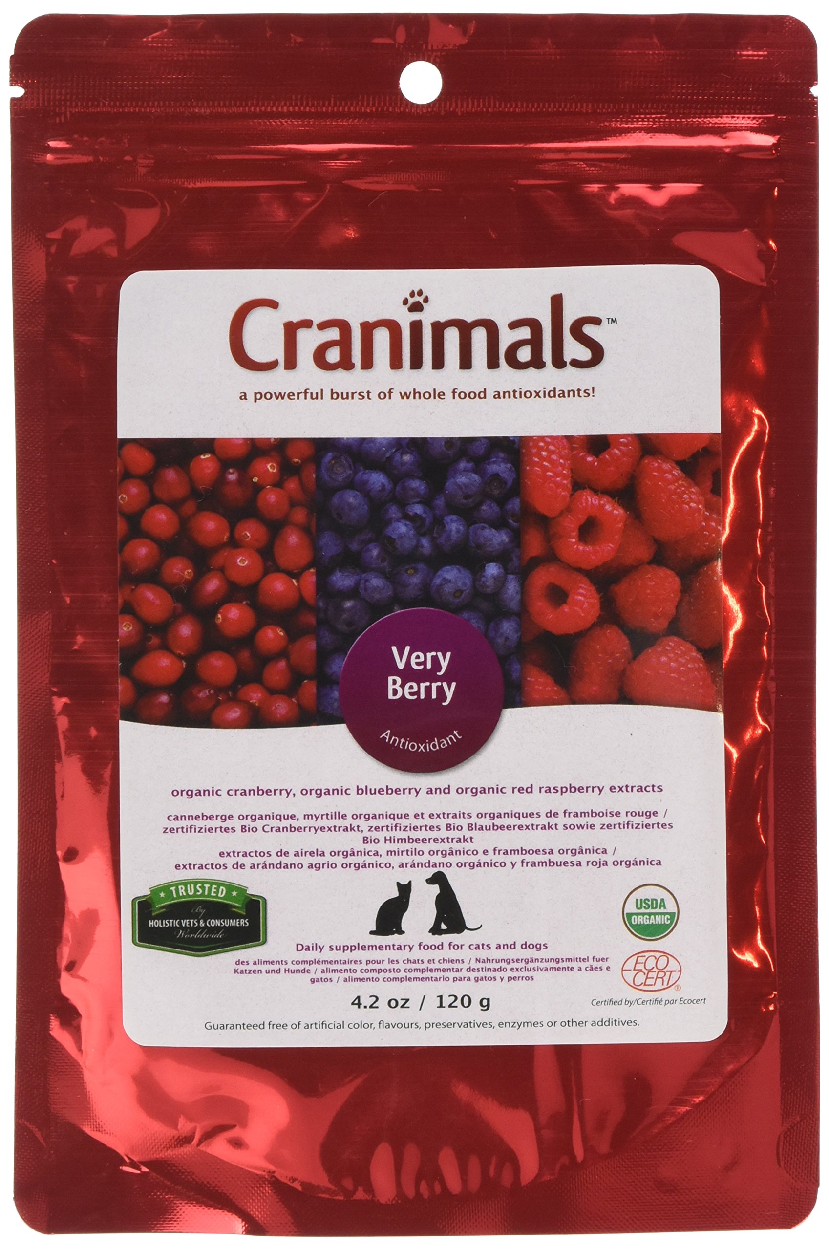 Cranimals Organic Very Berry Supplement for Dogs and Cats 120 g