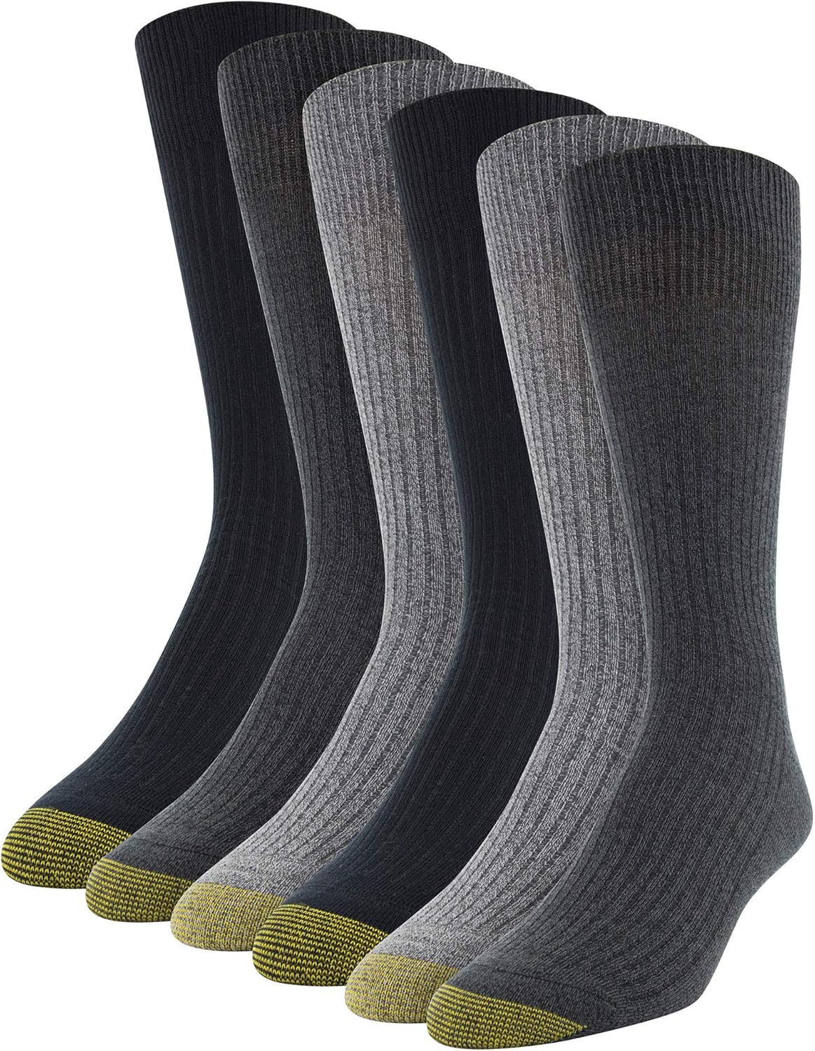 Gold Toe mens Stanton Crew Socks, 6 Pairs Clothing