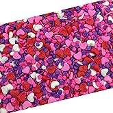 Heart Sprinkles | 8-Ounce Bag | Heart Shaped Sprinkles for Cake Decorating and Baking | White, Red, Pink & Purple Dessert Toppers for Cupcakes & Cookies