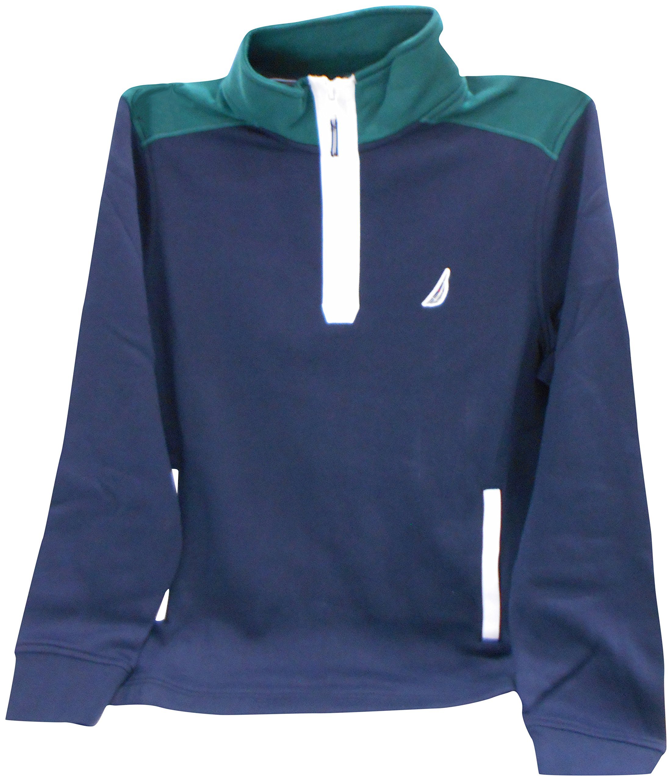 Download Nautica Long Sleeve Half Zip Mock Neck Colorblocked ...