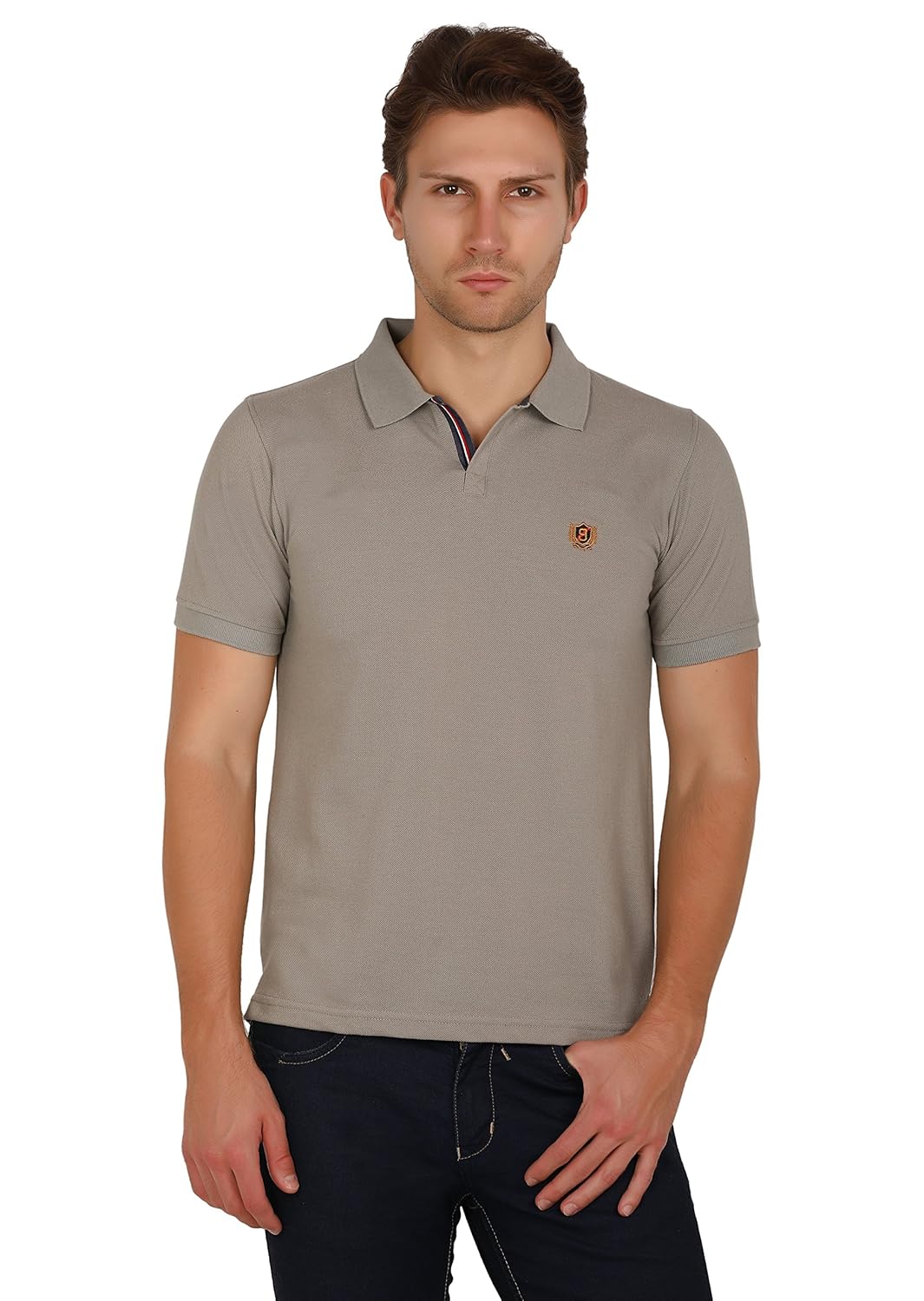 uni colors polo half sleeves polo t-shirts for men in jhony collar pattern