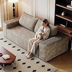 3 Seater Couch for Living Room, 71.3 INCH Fluffy