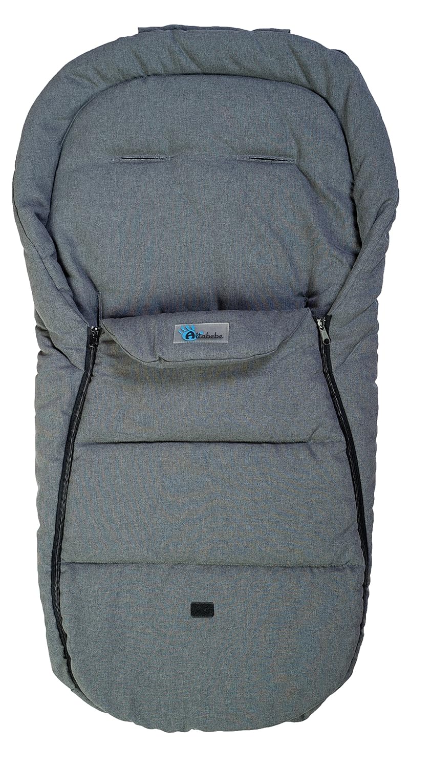 Altabebe AL2450L - 30 Sommerfußsack Lifeline für alle gängigen Kinderwagen, Buggys und Jogger, dunkelgrau