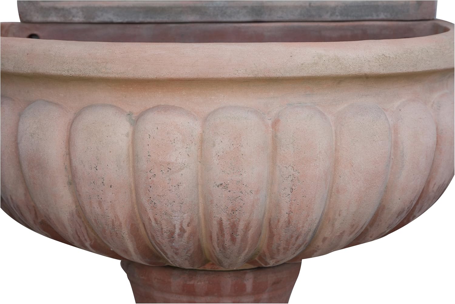 Biscottini Tuscan Terracotta Made W60xDP42xH130 cm Sized Aged Wall Fountain: Home & Kitchen