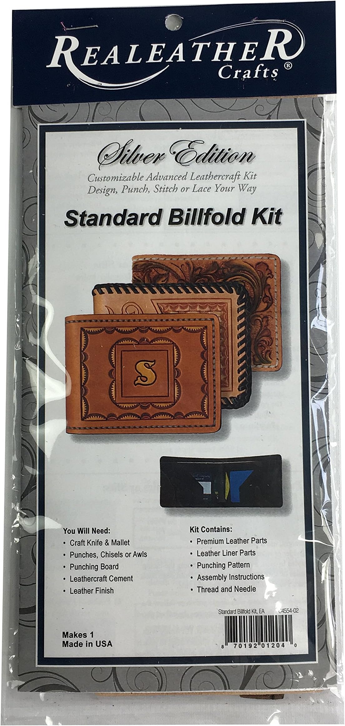 Realeather Bifold Wallet Leathercraft Kit