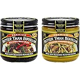 Better than Bouillon Premium Roasted Beef Base & Roasted Chicken Base 8 ounce Jars (Pack of 2)