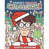 Where's Waldo? Santa Spectacular: (A Christmas-Themed Hidden Object Search-and-Find Puzzle & Sticker Book with Games & Hundre