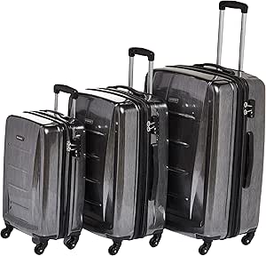 Samsonite Winfield 2 Hardside Luggage with Spinner Wheels, Charcoal, 3-Piece Set (20/24/28)