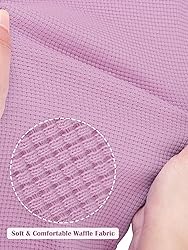 Resinta 3 Sets Girls Waffle Thermal Underwear Set