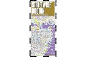 Streetwise Boston Map - Laminated City Center Street Map of Boston, Massachusetts - Folding pocket size travel map with MBTA subway map & trolley lines