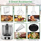 Nutrichef Vertical Rotisserie Oven 10L Shawarma Kebab Maker Kit White view 2
