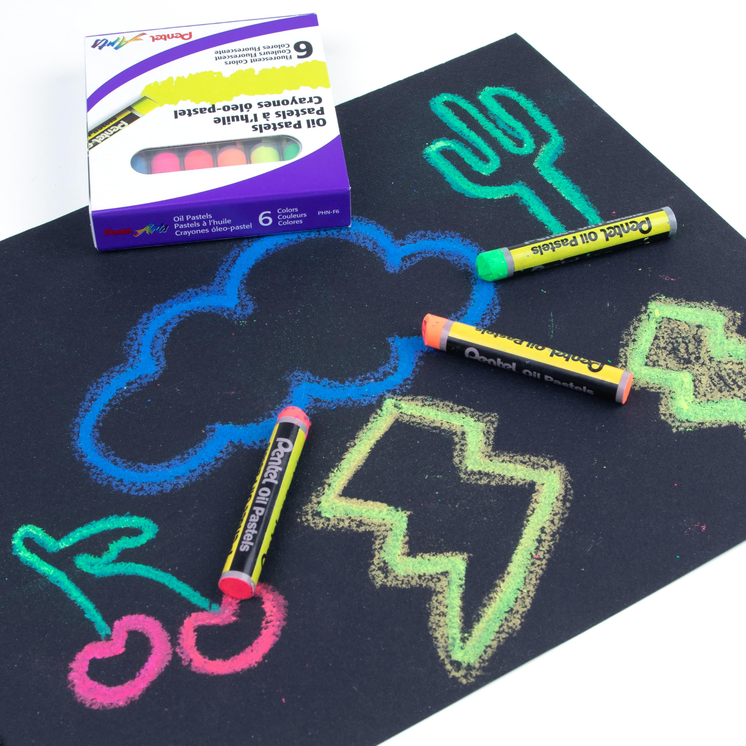 Pentel Arts Fluorescent Oil Pastels