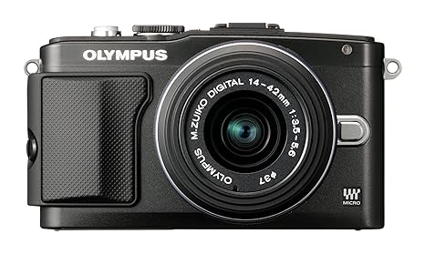 Olympus PEN E-PL5 Systemkamera (16 Megapixel, 7,6 cm (3 Zoll) Touchscreen, bildstabilisiert) Kit inkl. 14-42 mm Objektiv schw