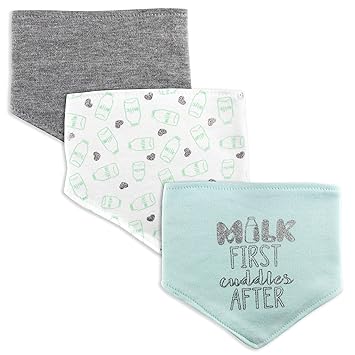 modern baby reversible bandana bibs