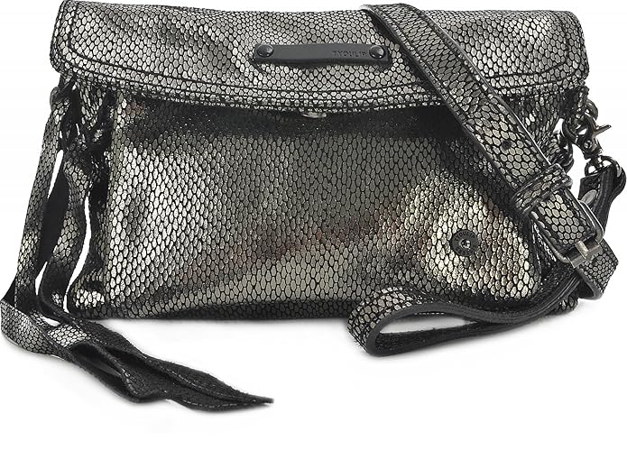 Tyoulip Sisters, Damen, Handtaschen, Umhängetaschen, Clutch, Unterarmtaschen, Silber, 19,5 x 13 x 6 cm (B x H x T)