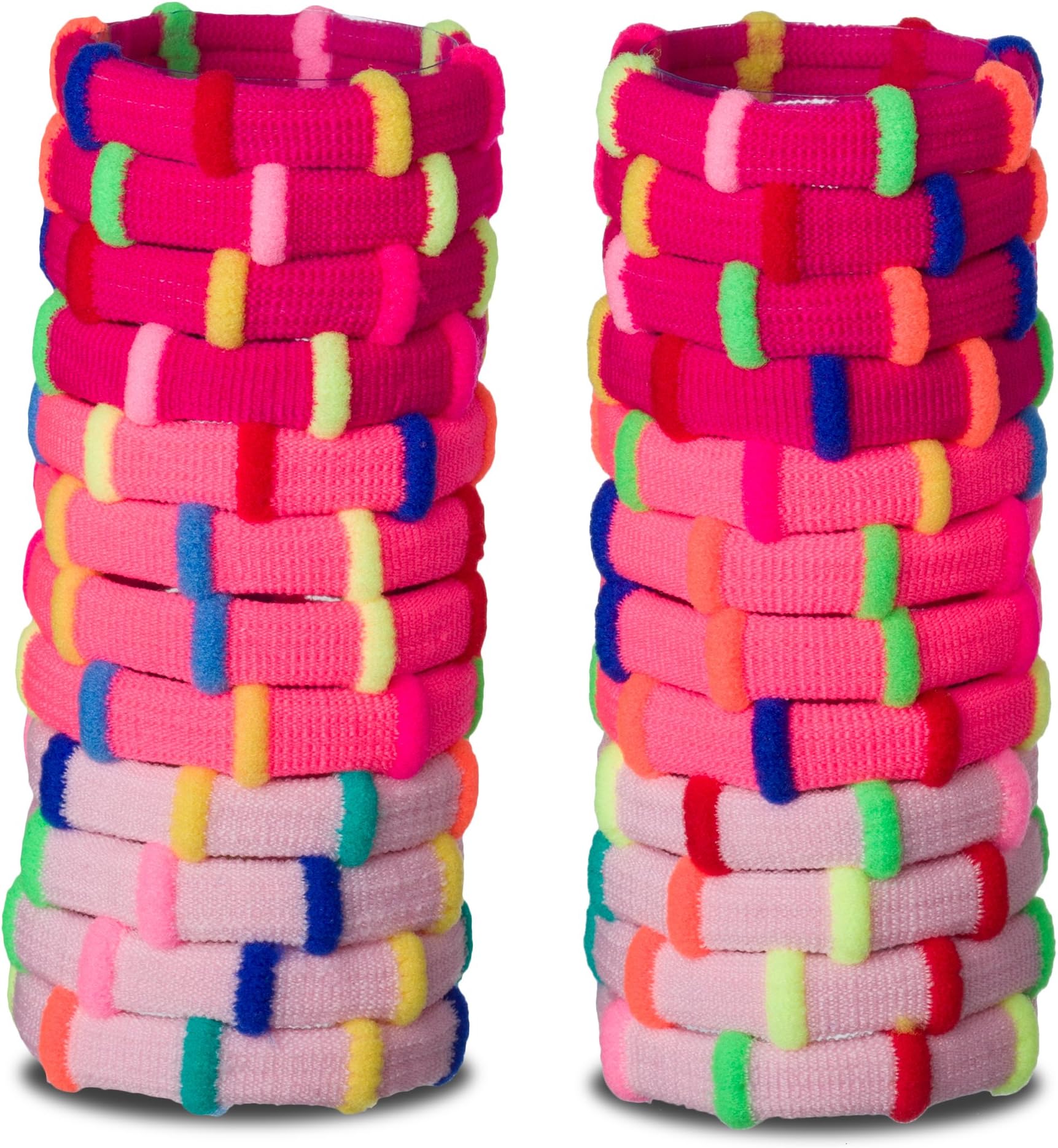 Fun Hair Ties for Women - Hair Ties for Girls -Hair Ties for Toddlers- Hair Ties Men - Kids Hair Ties- Elastic Hair Ties - Modern Hair Tie (Pink)