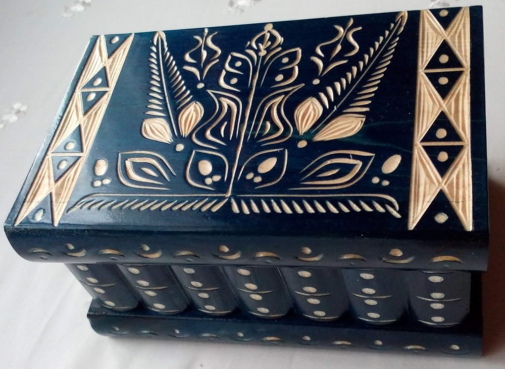 Boîte Cadeau Magique En Bois Argenté - Puzzle Avec Boutons Secrets - Jeu De Casse-tête