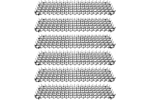 Homarden Cat Scat Mat 6 Piece Set - 19 x 5 in - Cat Indoor/Outdoor Deterrent Pad - Dog and Cat Spike Mat Anti-dig for Garden - Cat Anti- Scratch Mat with 1 inch Plastic Spikes