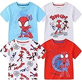 Marvel Spidey & His Amazing Friends Boys 4 Pack T-Shirt for Toddler and Big Kids