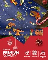 Kraft & Co Christmas Wrapping Paper Rolls 2 Pack 44.5cm x 25m 100gsm view 4