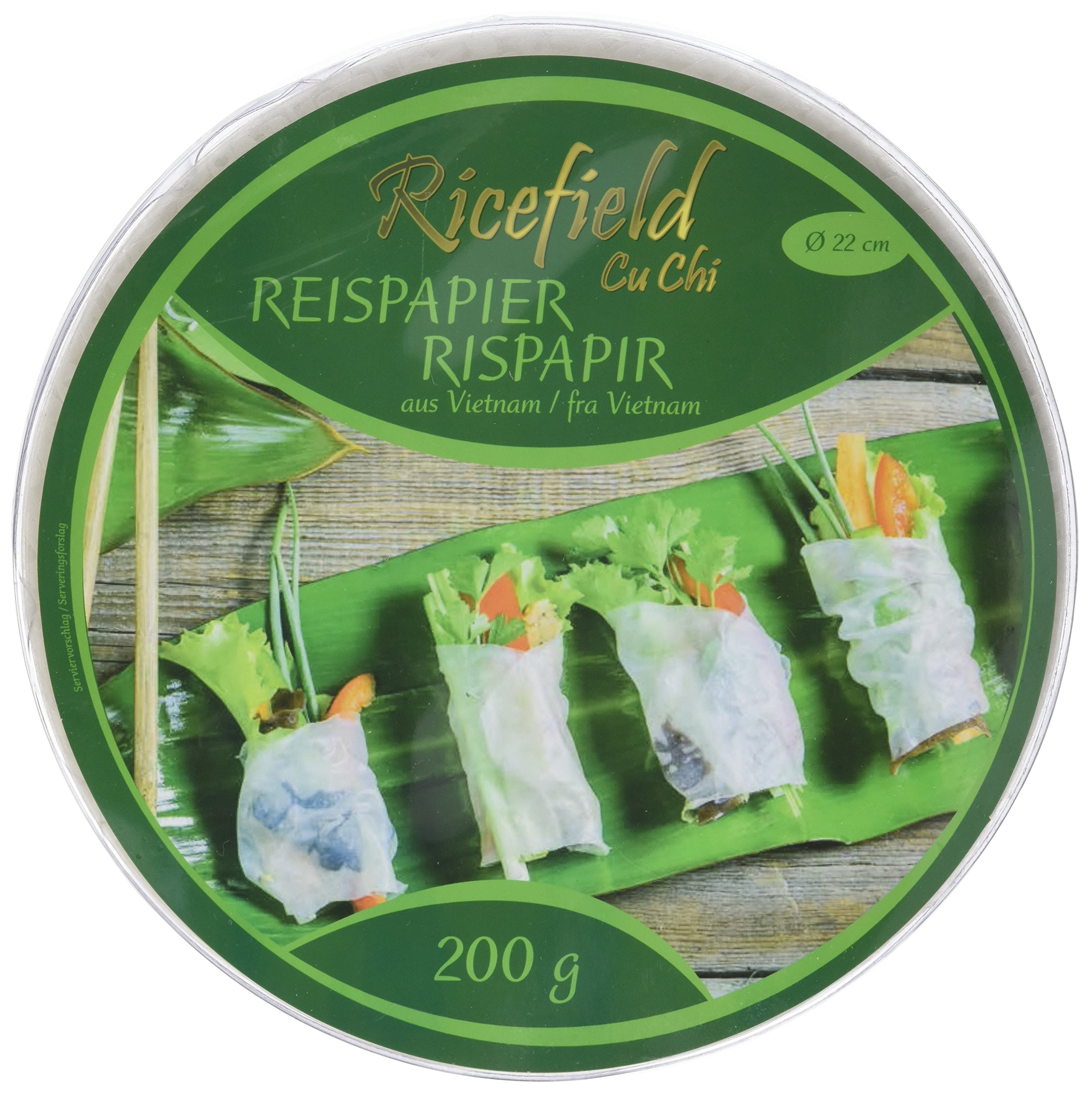Ricefield Reispapier, rund, 22 cm (1 x 0.2 kg)
