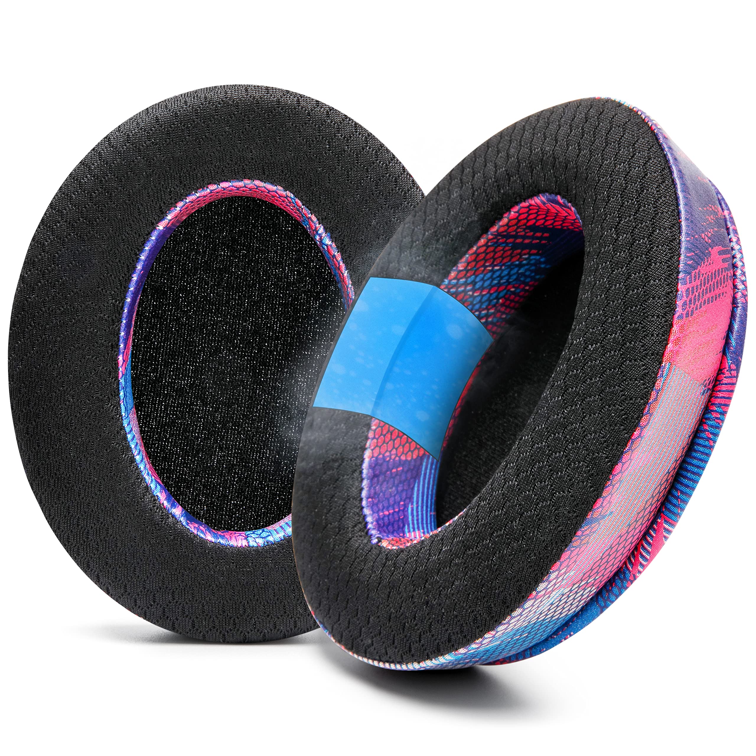 WC Freeze for Arctis Nova - Hybrid Fabric Cooling Gel Replacement Earpads for Arctis Nova Pro Wired, Nova 7, 5, 4, 3, 1 - Made by Wicked Cushions (Does Not Fit Nova Pro Wireless) | Speed Racer — image 1