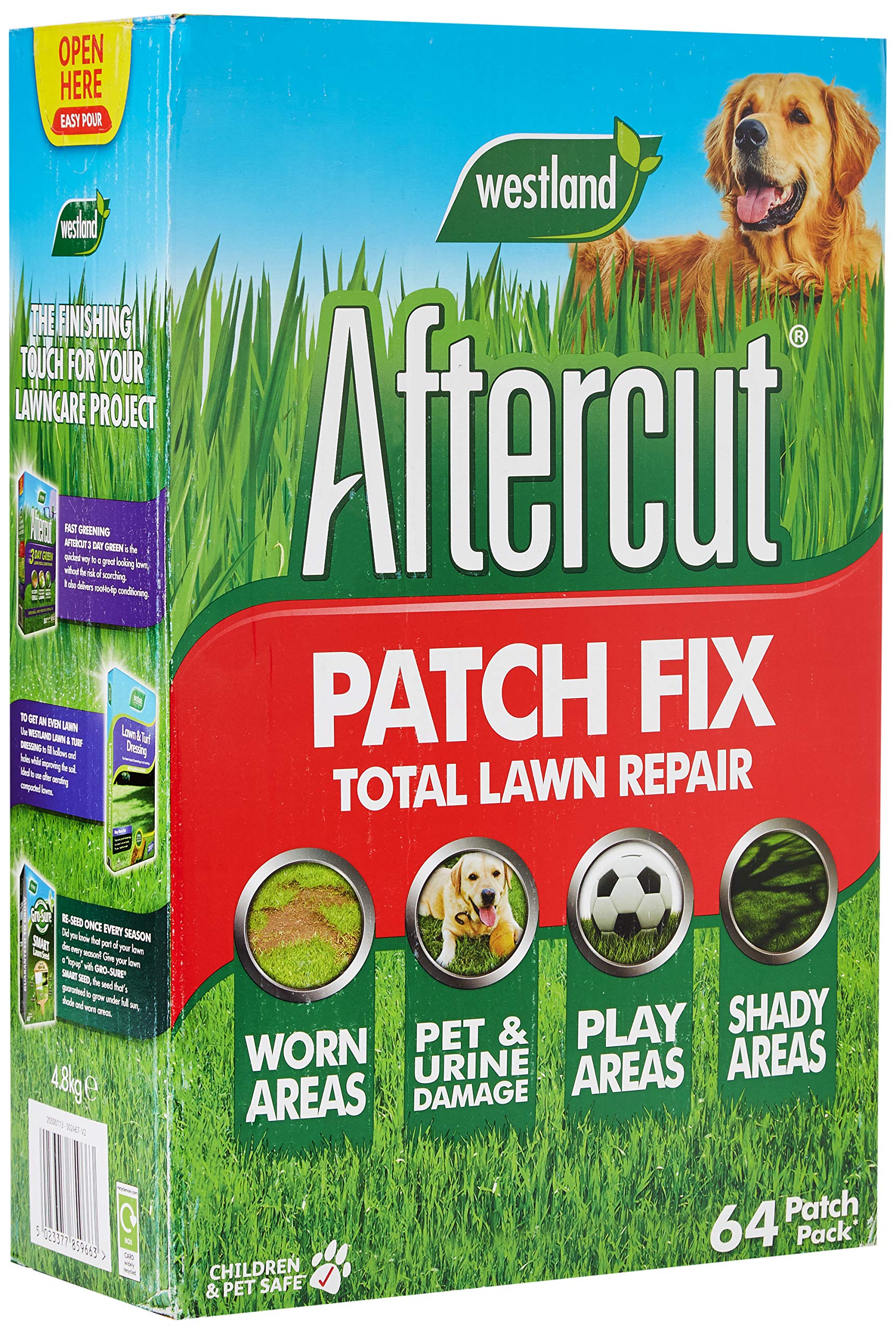 Aftercut 20500113 Lawn Patch Fix, 64 Patches, 4.8 kg, Nylon/A