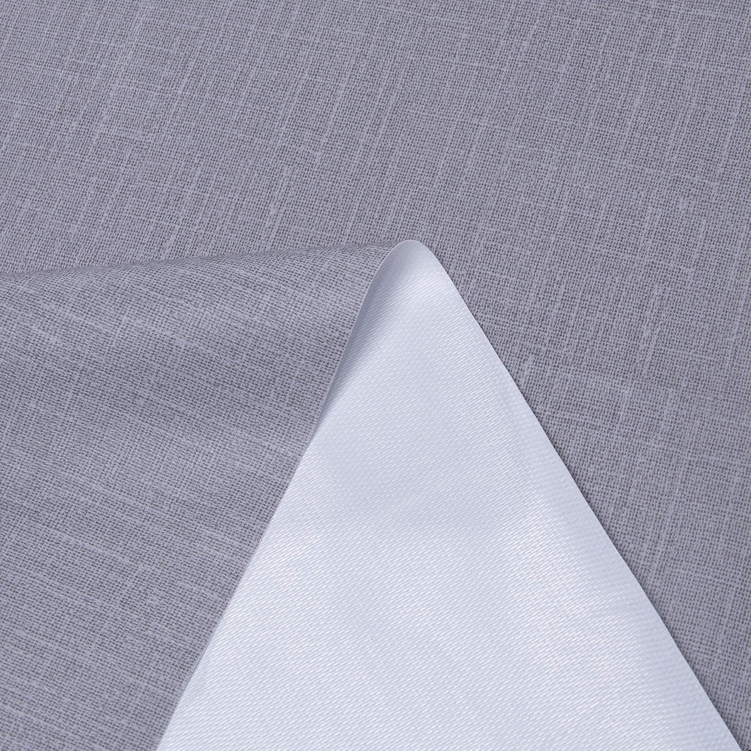 sancua 100% Waterproof Rectangle PVC Tablecloth - 54 x 78 Inch - Oil Proof Spill Proof Vinyl Table Cloth, Wipe Clean Table Cover for Dining Table, Buffet Parties and Camping, Grey: Home & Kitchen