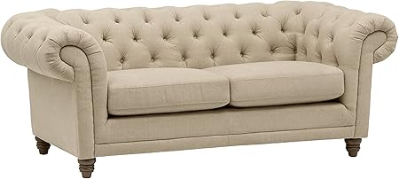 Amazon Com Stone Beam Bradbury Chesterfield Tufted Loveseat