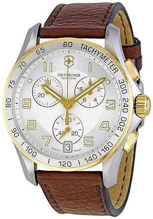 Victorinox Chrono Classic Analogue Silver Dial Mens Watch - 241510